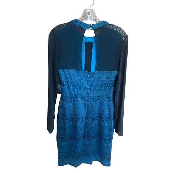 Guess Green/Black Embroidered Dress Sz 6 NWT - Picture 2 of 8